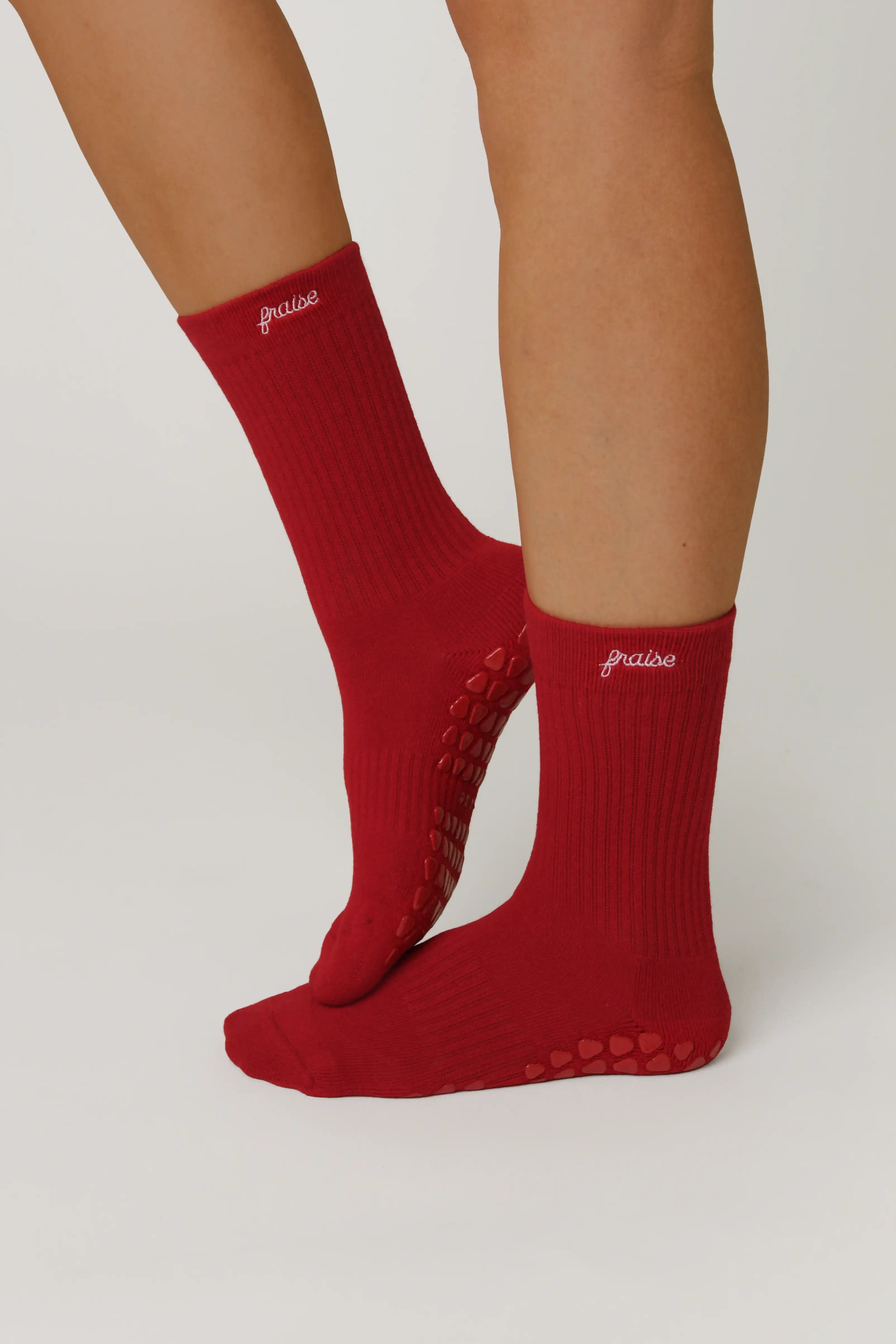 Cherry Script Sock