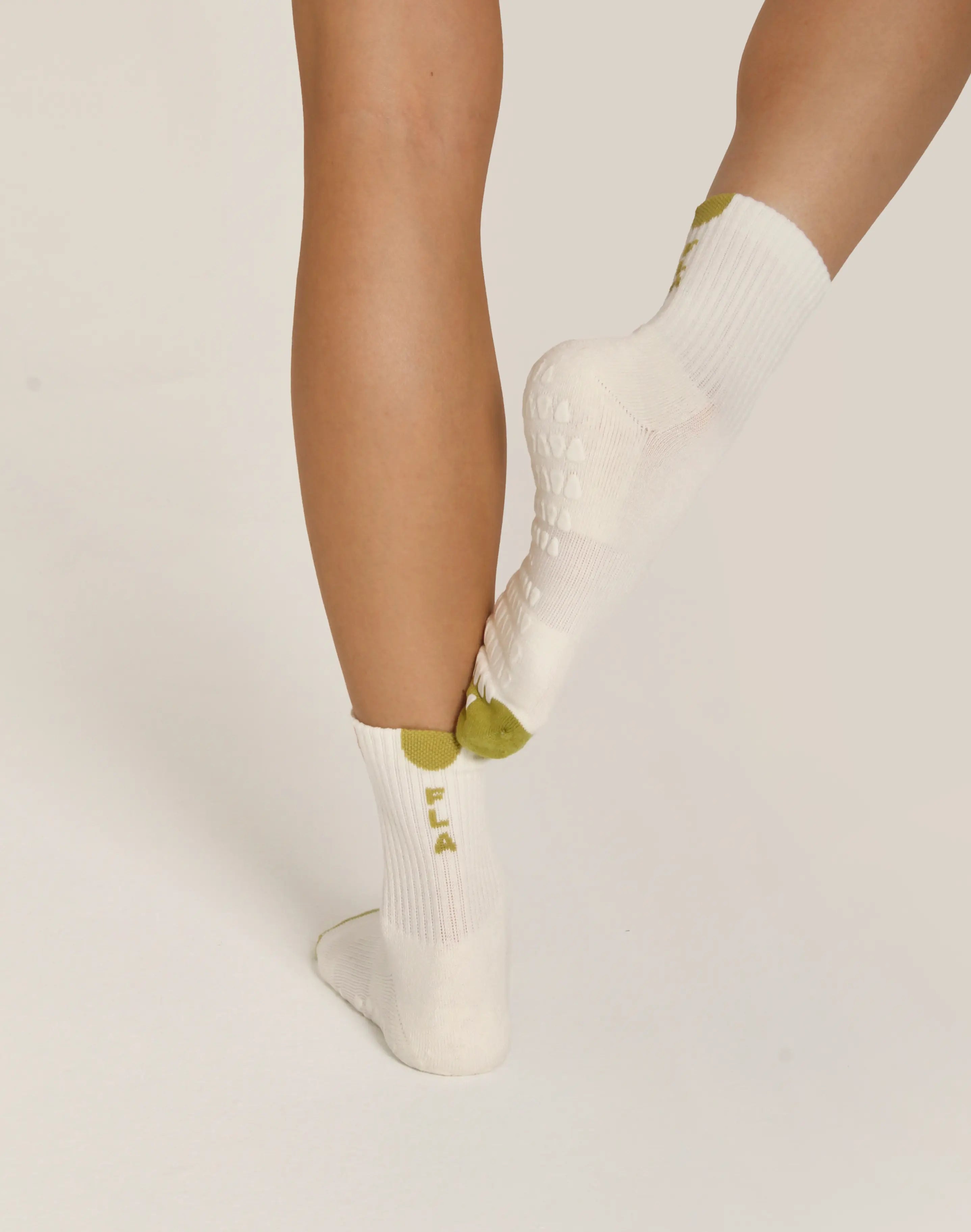 Fraise grip socks for pilates, yoga, and barre