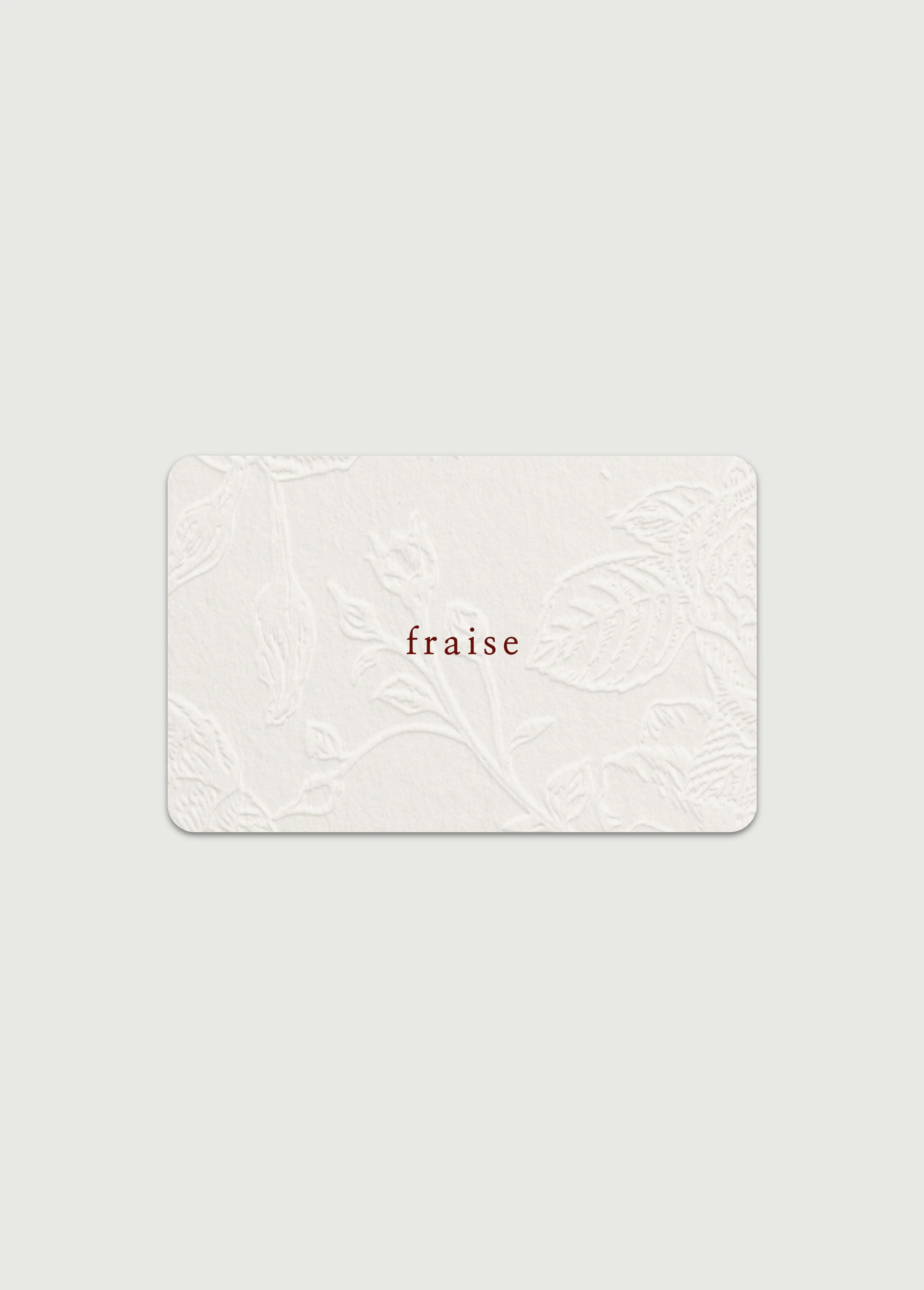 Digital Gift Card Fraise