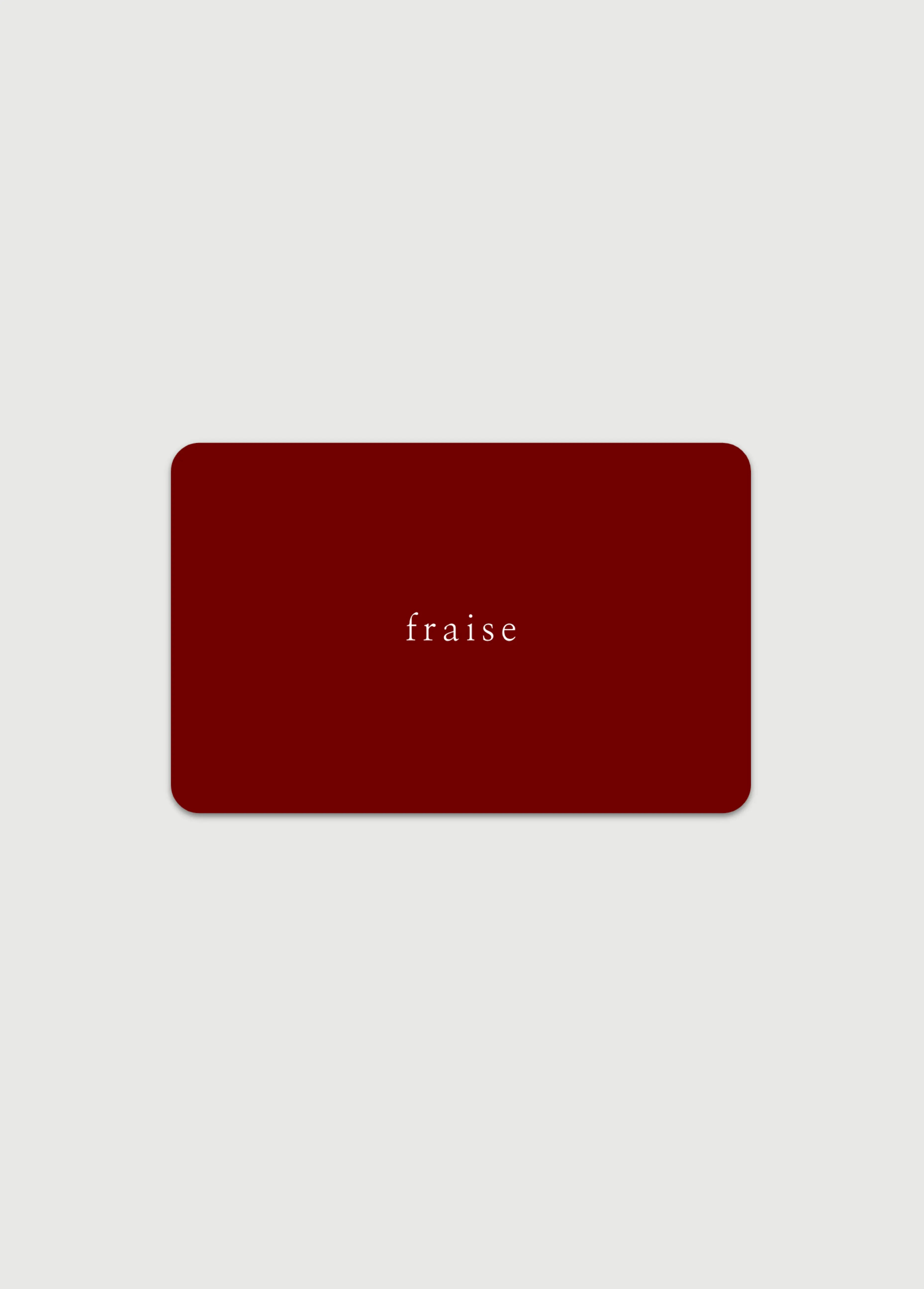 Digital Gift Card Fraise
