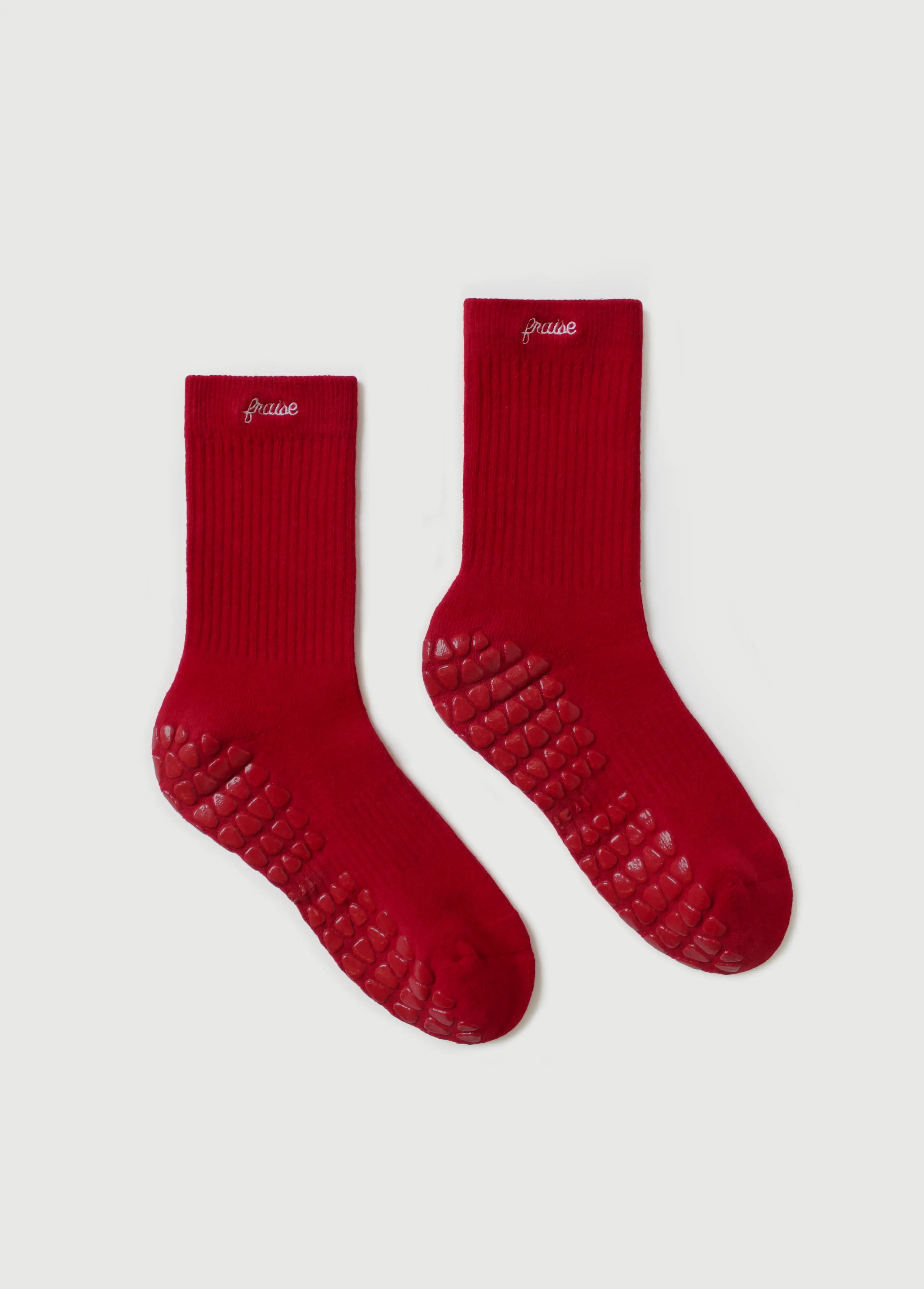 Cherry Script Sock